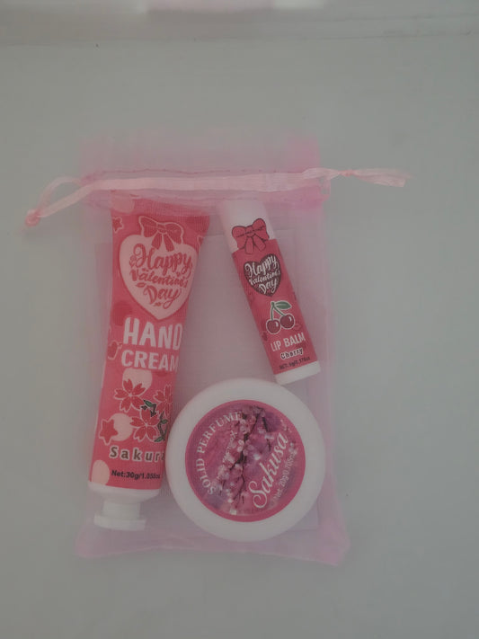 Set 2 - Solid Perfume + Hand Cream + Lip Balm