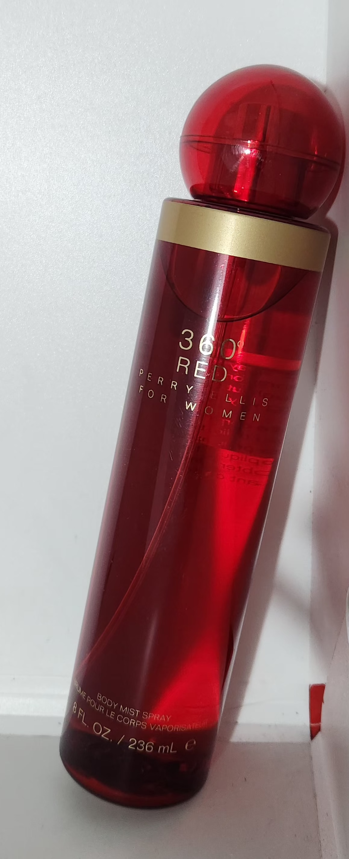 Body Mist Spray-  360° Red - Perry Ellis -Original
